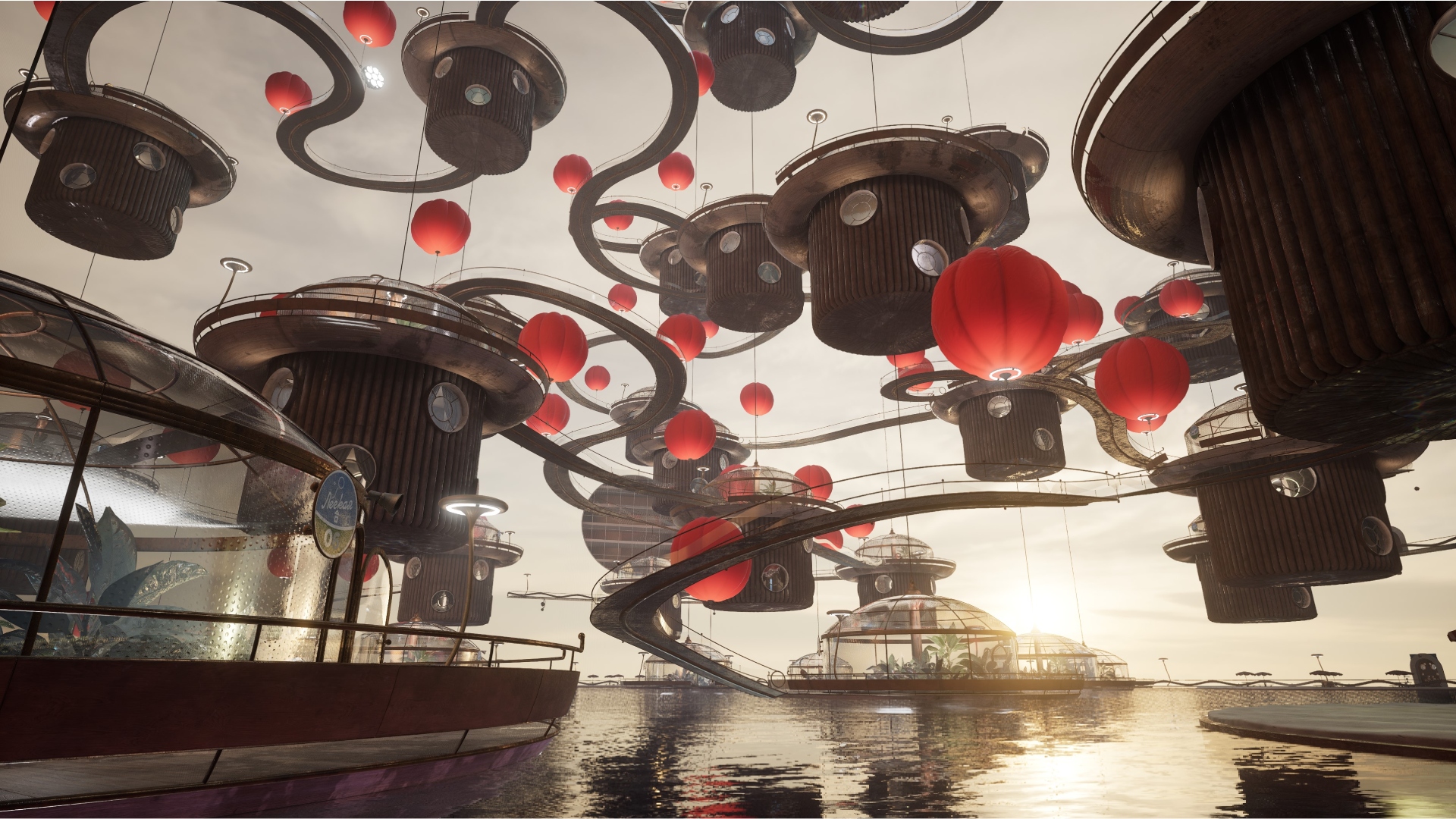 Atomic Heart Game HD Wallpaper - Futuristic Encounter